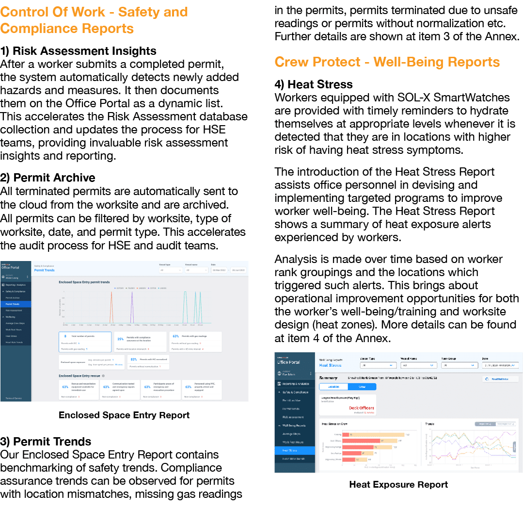 Control Of Work Safety and Compliance Reports 1) Risk Assessment Insights After a worker submits a completed permit, ...