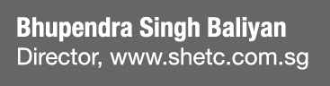 Bhupendra Singh Baliyan Director, www.shetc.com.sg