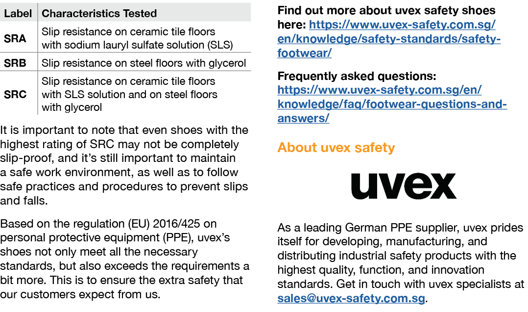  It is important to note that even shoes with the highest rating of SRC may not be completely slip proof, and it’s st...