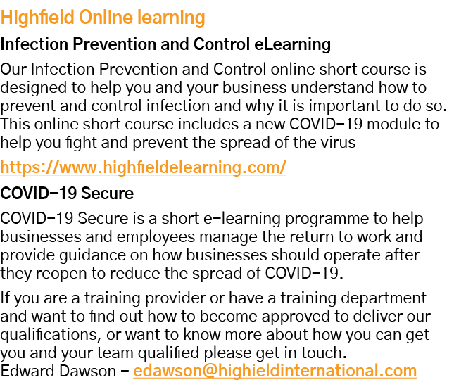 Highfield Online learning Infection Prevention and Control eLearning Our Infection Prevention and Control online shor   