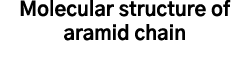 Molecular structure of aramid chain