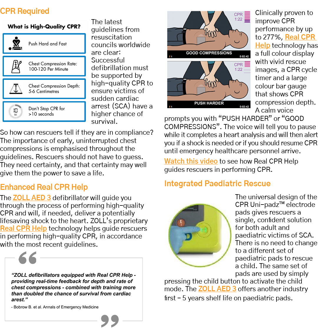 CPR Required  The latest guidelines from resuscitation councils worldwide are clear: Successful defibrillation must b   
