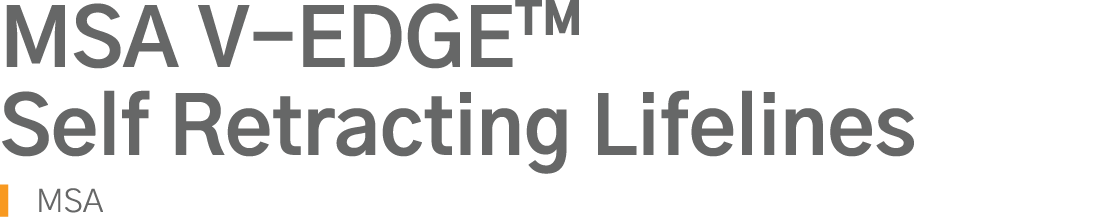MSA V-EDGE  Self Retracting Lifelines MSA