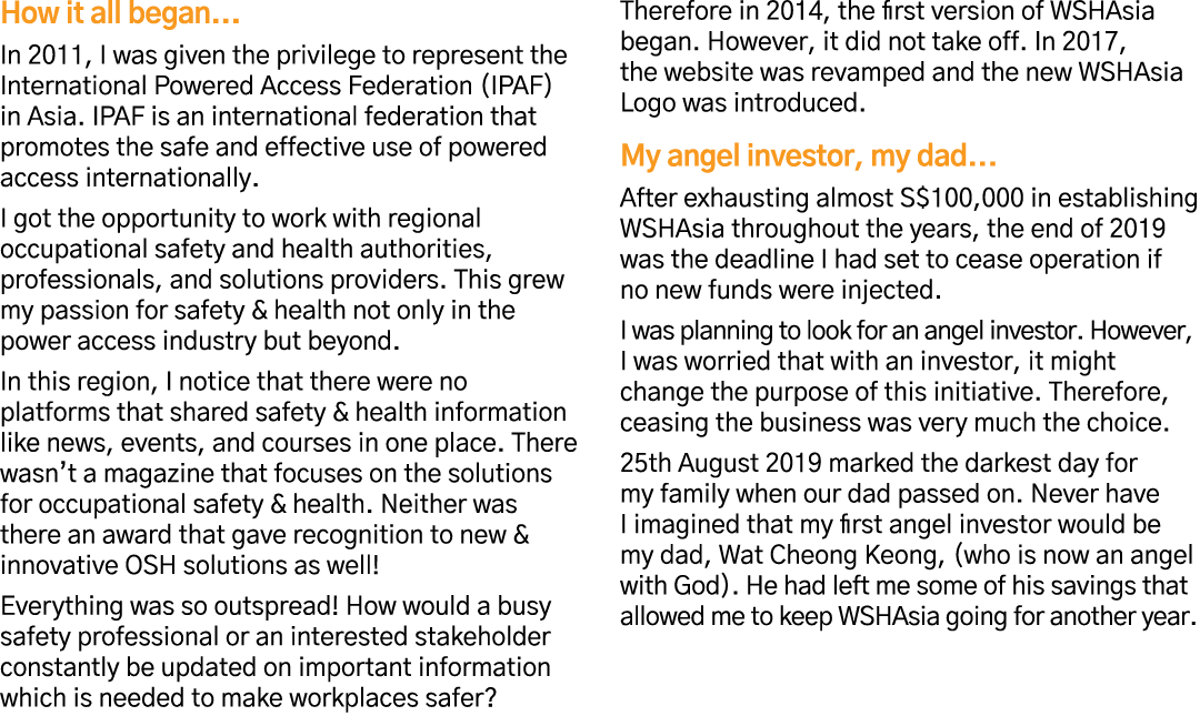 How it all began    In 2011, I was given the privilege to represent the International Powered Access Federation (IPAF   