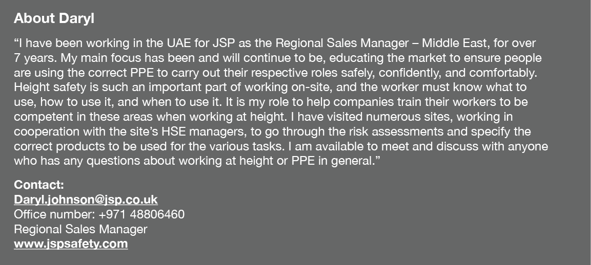About Daryl  I have been working in the UAE for JSP as the Regional Sales Manager   Middle East, for over 7 years  My   