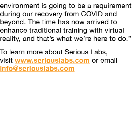 environment is going to be a requirement during our recovery from COVID and beyond  The time has now arrived to enhan   