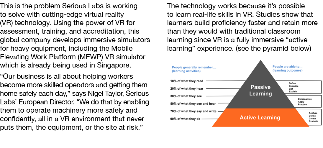 This is the problem Serious Labs is working to solve with cutting-edge virtual reality (VR) technology  Using the pow   