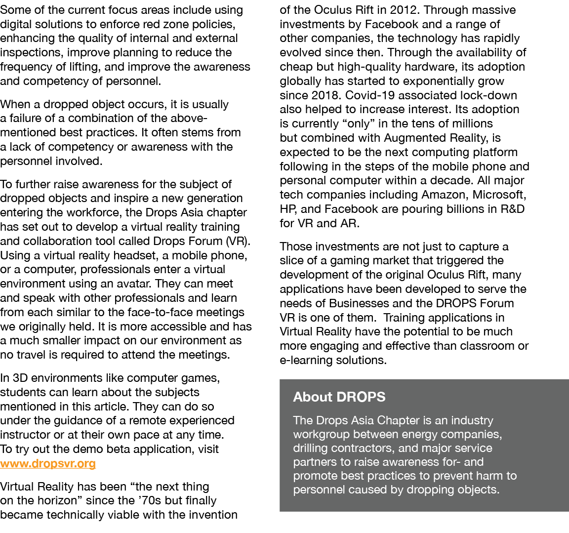 Some of the current focus areas include using digital solutions to enforce red zone policies, enhancing the quality o   