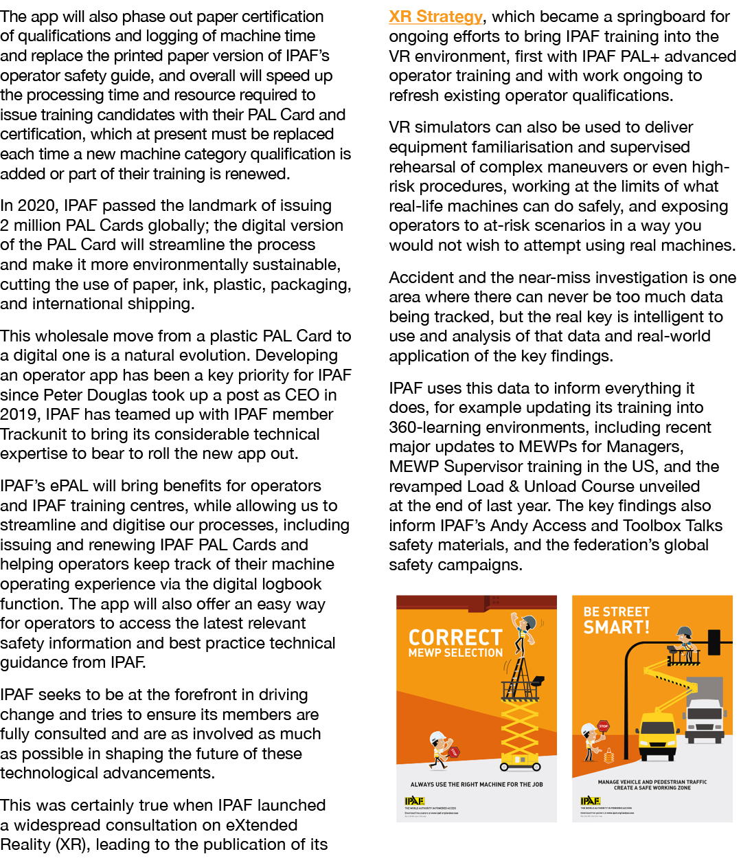 The app will also phase out paper certification of qualifications and logging of machine time and replace the printed   