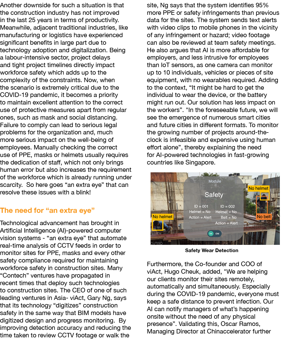 Another downside for such a situation is that the construction industry has not improved in the last 25 years in term   