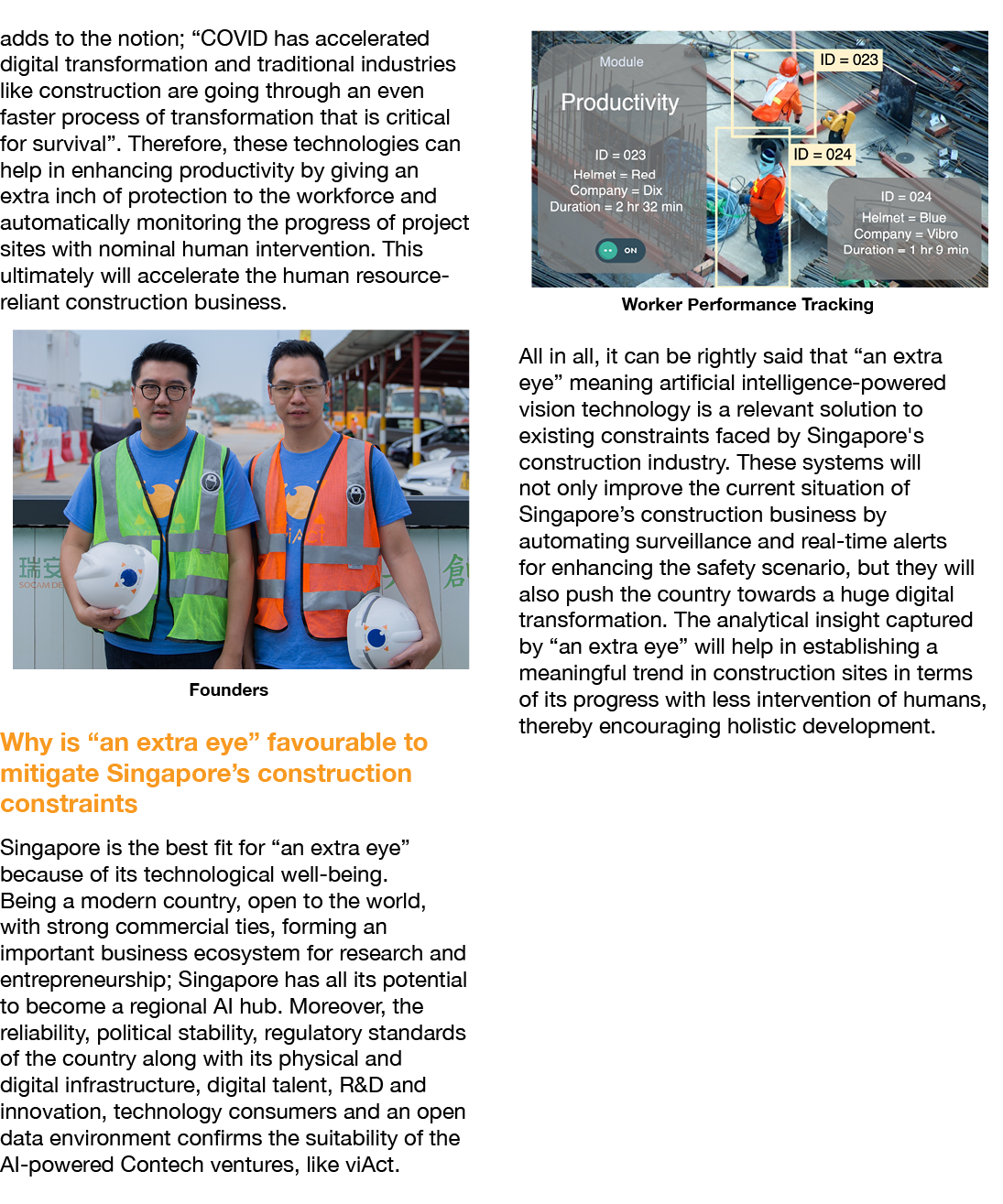 adds to the notion;  COVID has accelerated digital transformation and traditional industries like construction are go   