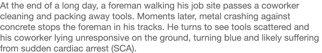 At the end of a long day, a foreman walking his job site passes a coworker cleaning and packing away tools  Moments l   