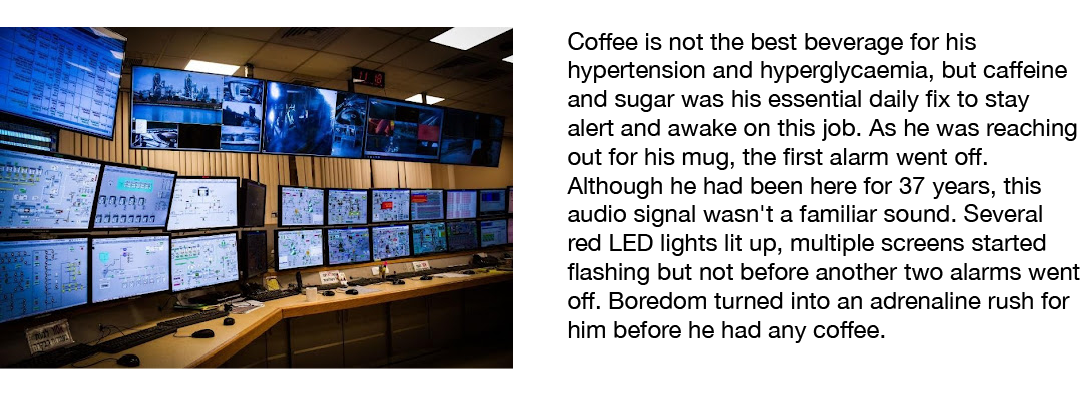  Coffee is not the best beverage for his hypertension and hyperglycaemia, but caffeine and sugar was his essential da   