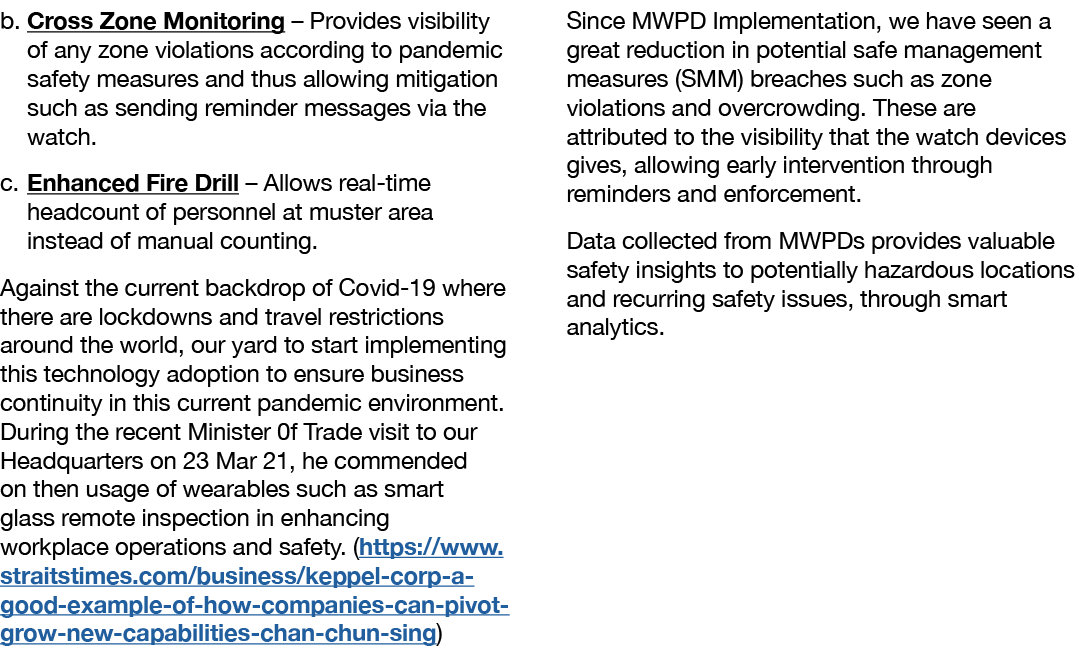 b  Cross Zone Monitoring   Provides visibility of any zone violations according to pandemic safety measures and thus    