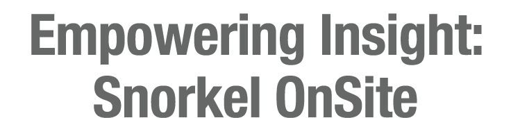 Empowering Insight: Snorkel OnSite
