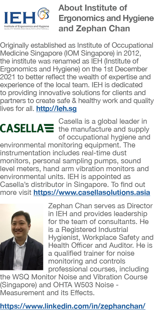  About Institute of Ergonomics and Hygiene and Zephan Chan Originally established as Institute of Occupational Medici   