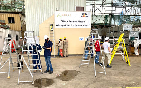 SAE delegates during the Ladder Association training course