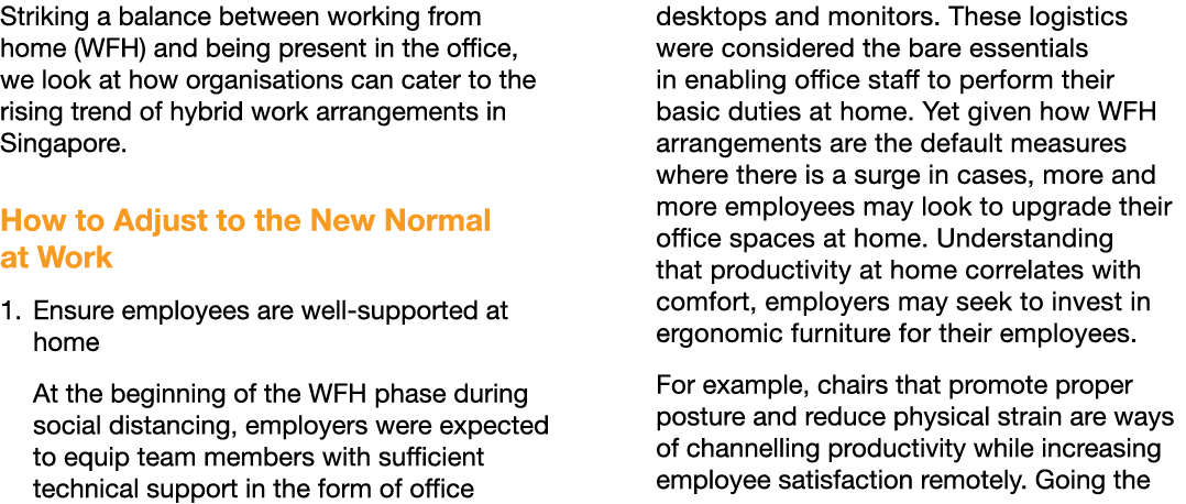 Striking a balance between working from home (WFH) and being present in the office, we look at how organisations can    