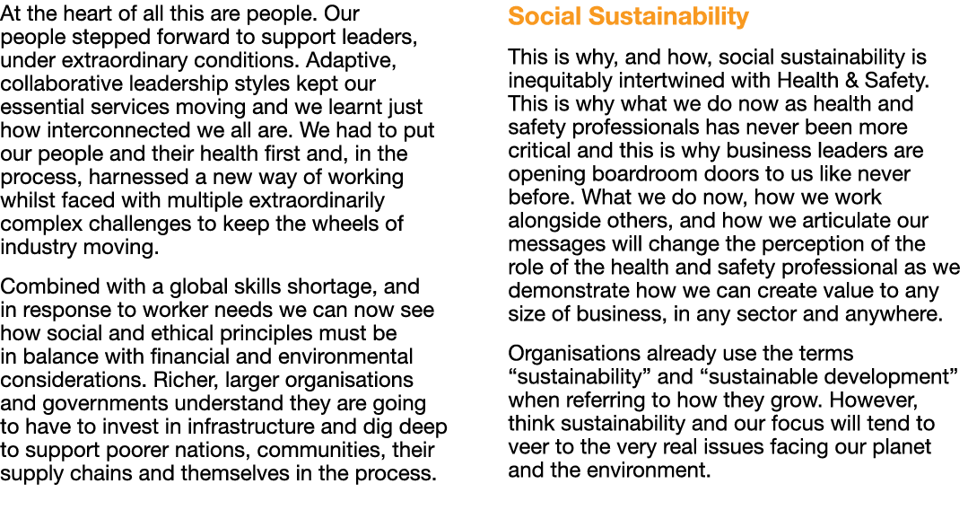 At the heart of all this are people  Our people stepped forward to support leaders, under extraordinary conditions  A   
