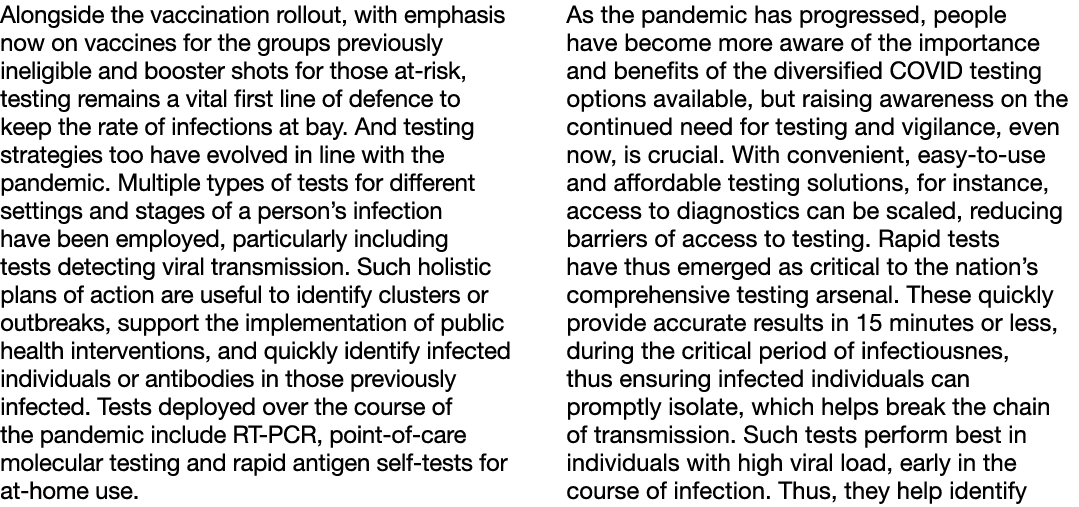 Alongside the vaccination rollout, with emphasis now on vaccines for the groups previously ineligible and booster sho   