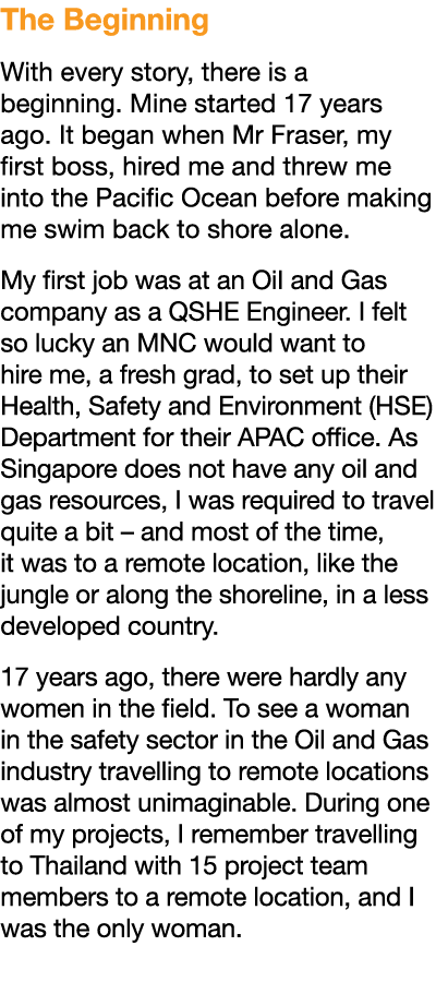 The Beginning With every story, there is a beginning  Mine started 17 years ago  It began when Mr Fraser, my first bo   
