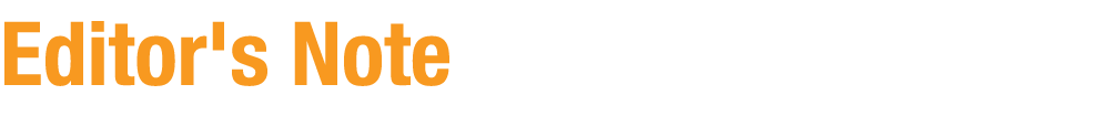 Editor's Note