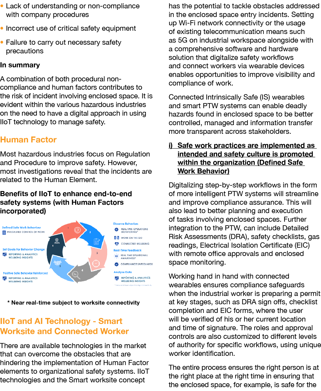   Lack of understanding or non-compliance with company procedures   Incorrect use of critical safety equipment   Fail   