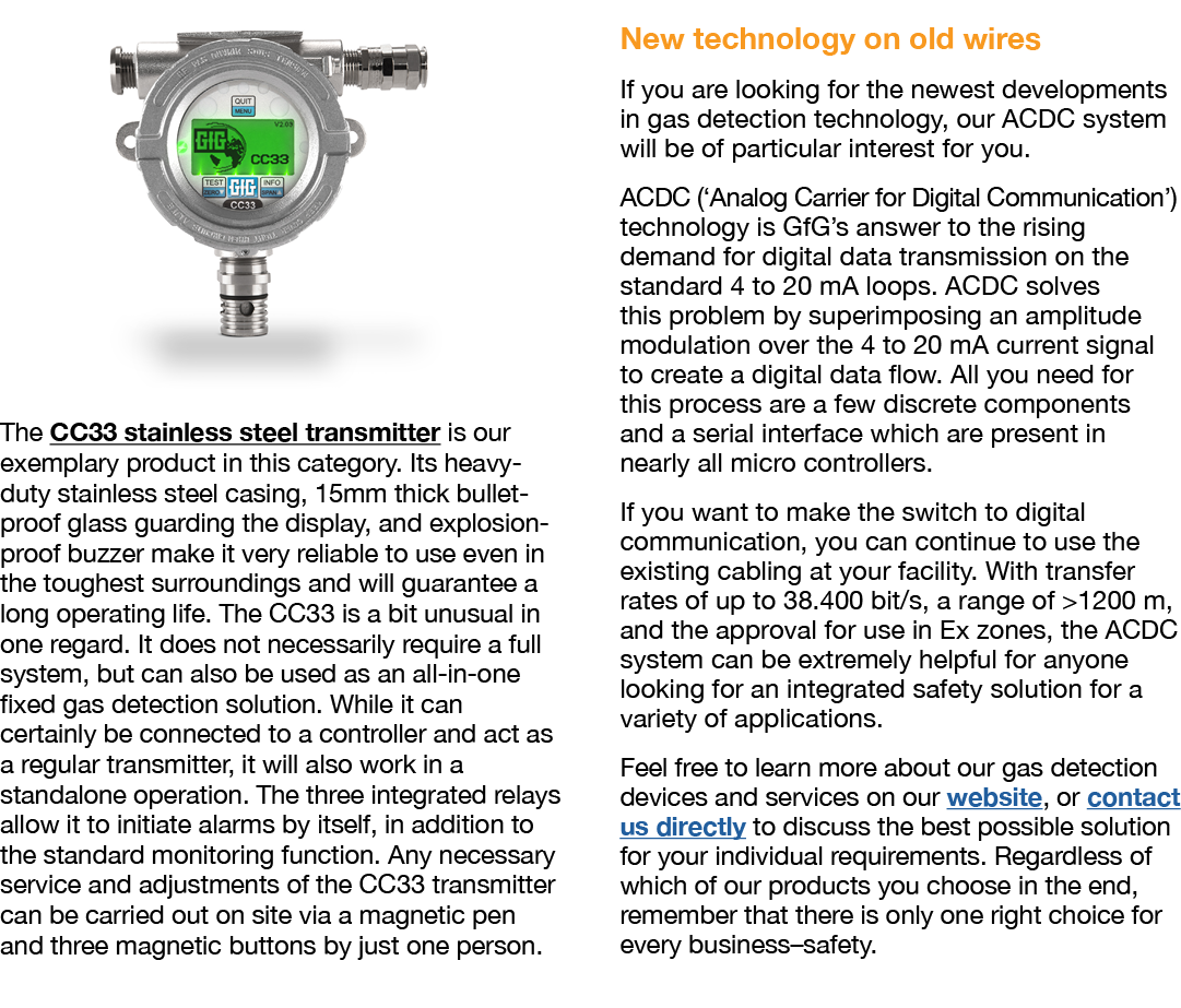  The CC33 stainless steel transmitter is our exemplary product in this category  Its heavy-duty stainless steel casin   