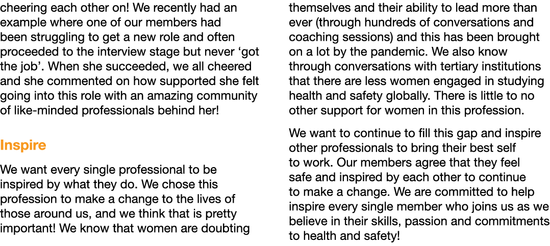 cheering each other on  We recently had an example where one of our members had been struggling to get a new role and   