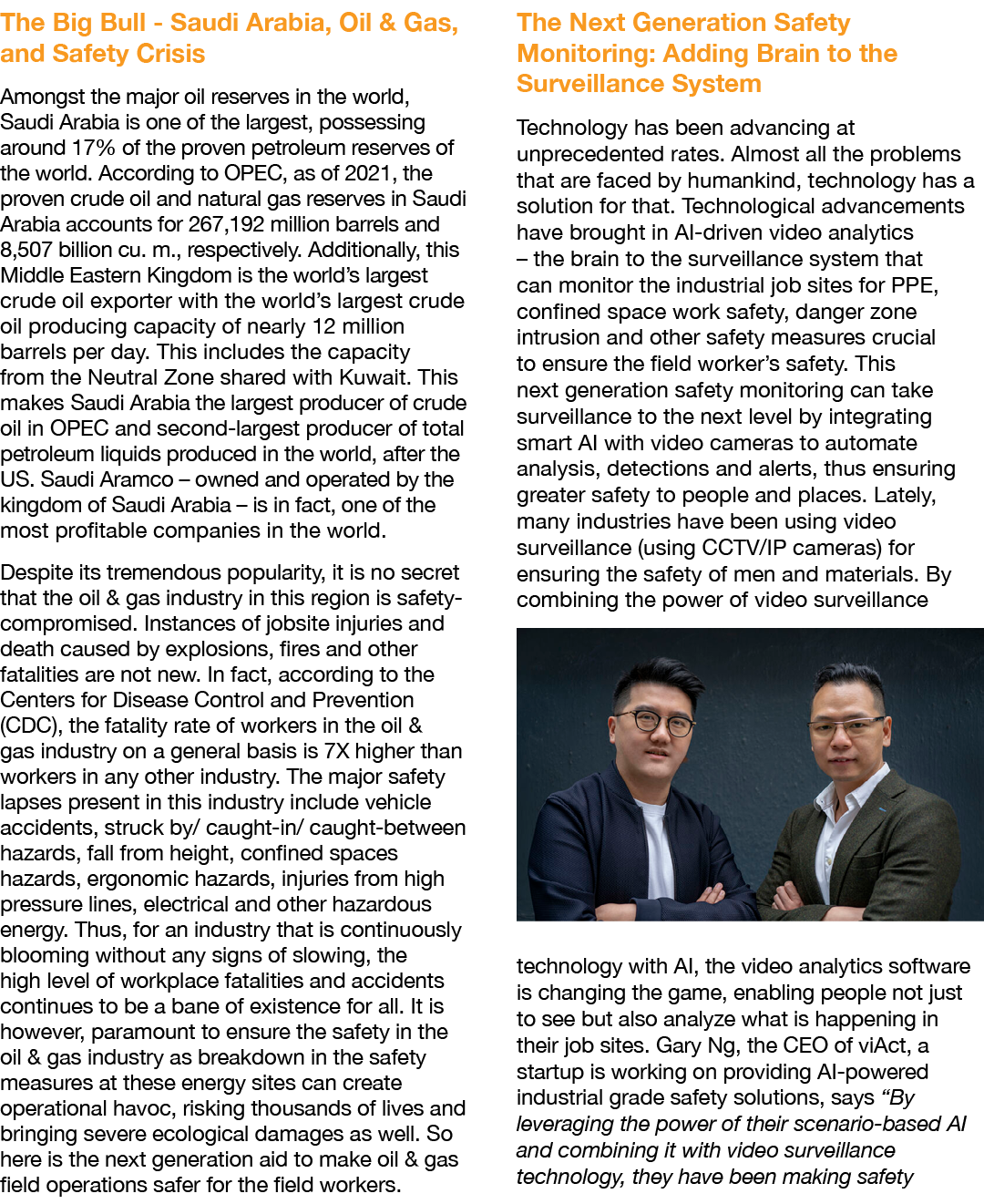 The Big Bull - Saudi Arabia, Oil & Gas, and Safety Crisis Amongst the major oil reserves in the world, Saudi Arabia i   