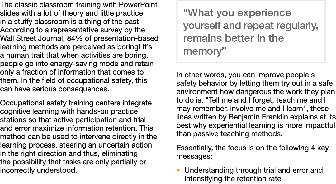 The classic classroom training with PowerPoint slides with a lot of theory and little practice in a stuffy classroom    