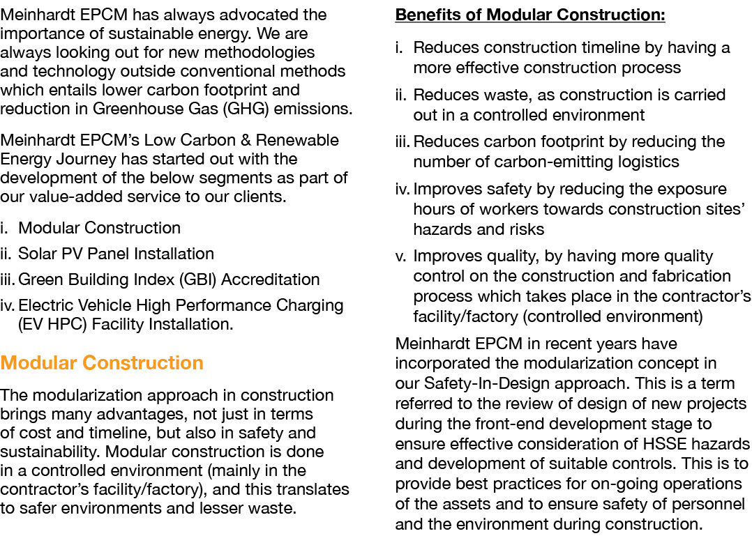 Meinhardt EPCM has always advocated the importance of sustainable energy  We are always looking out for new methodolo   