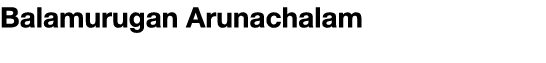 Balamurugan Arunachalam