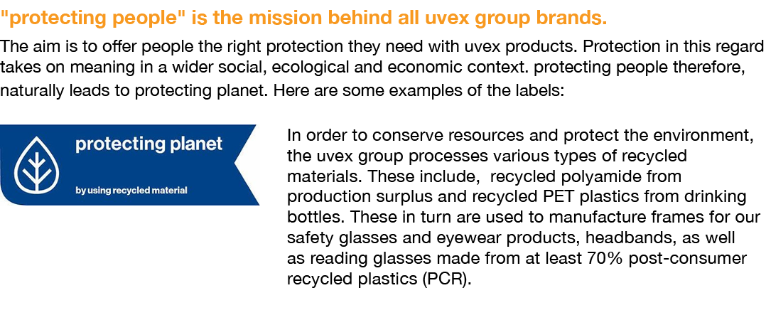 \“protecting people\" is the mission behind all uvex group brands. The aim is to offer people the right protection th...
