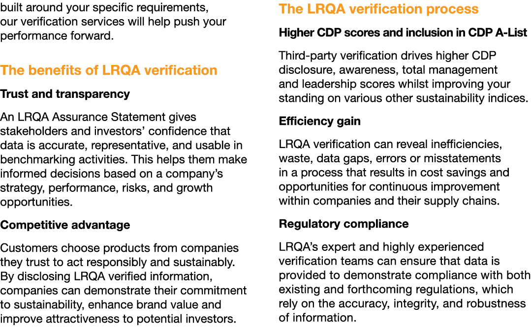 built around your specific requirements, our verification services will help push your performance forward. The benef...
