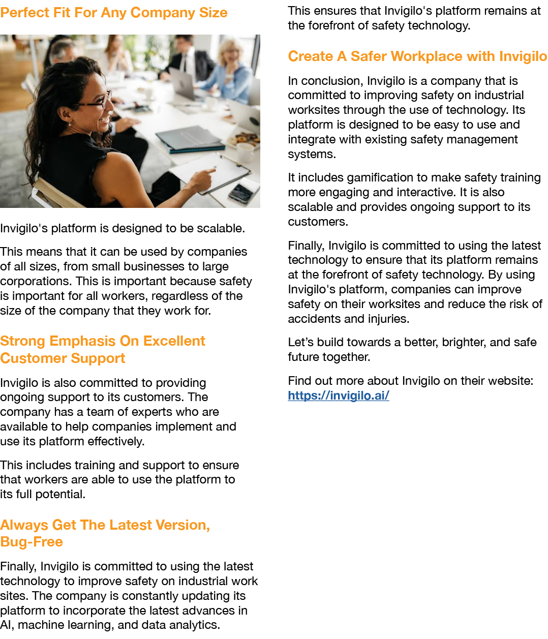 Perfect Fit For Any Company Size ￼ Invigilo's platform is designed to be scalable. This means that it can be used by ...