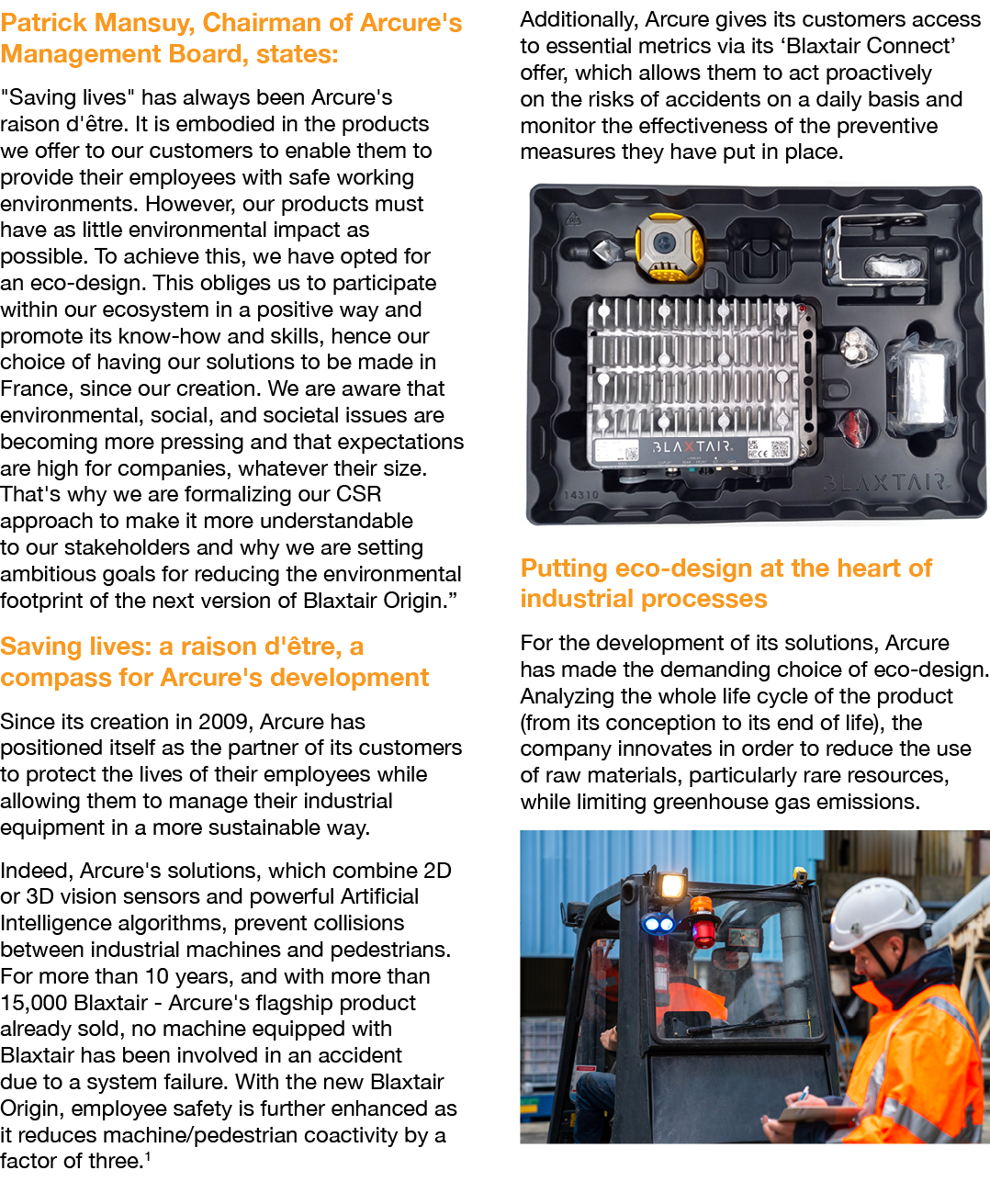 Patrick Mansuy, Chairman of Arcure's Management Board, states: \“Saving lives\" has always been Arcure's raison d' tr...