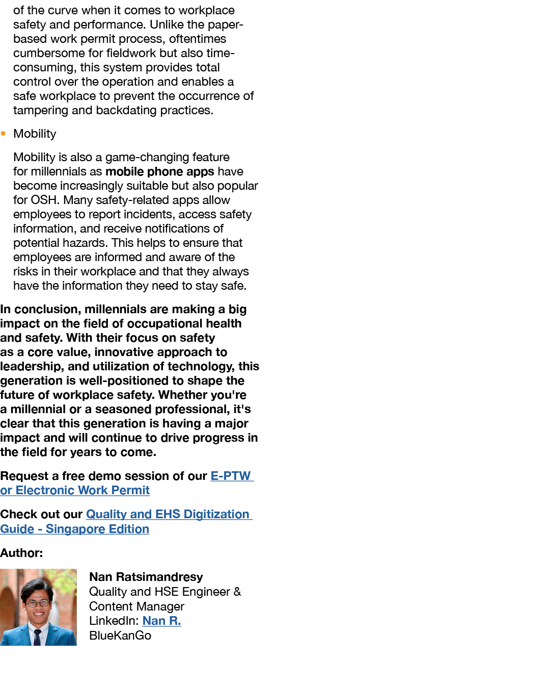 of the curve when it comes to workplace safety and performance. Unlike the paper based work permit process, oftentime...