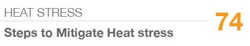 HEAT STRESS,74,Steps to Mitigate Heat stress