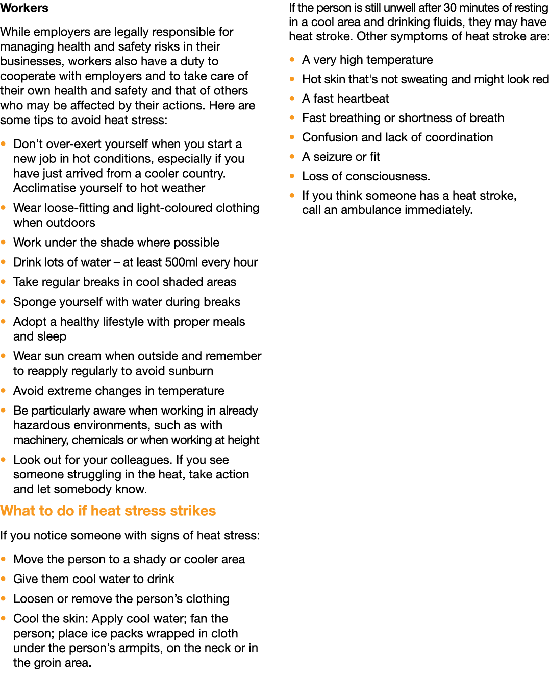 Workers While employers are legally responsible for managing health and safety risks in their businesses, workers als...
