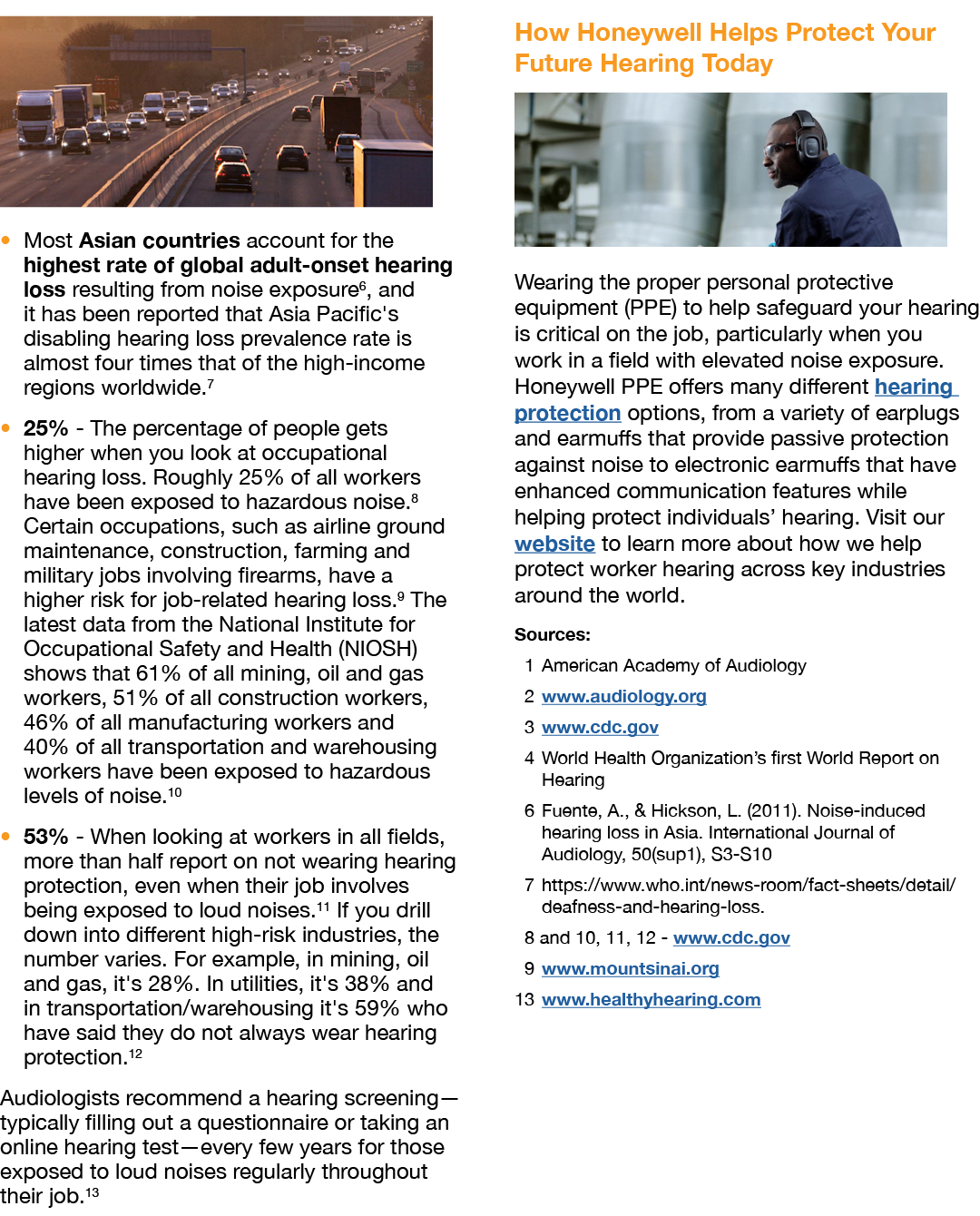 ￼ � Most Asian countries account for the highest rate of global adult onset hearing loss resulting from noise exposur...
