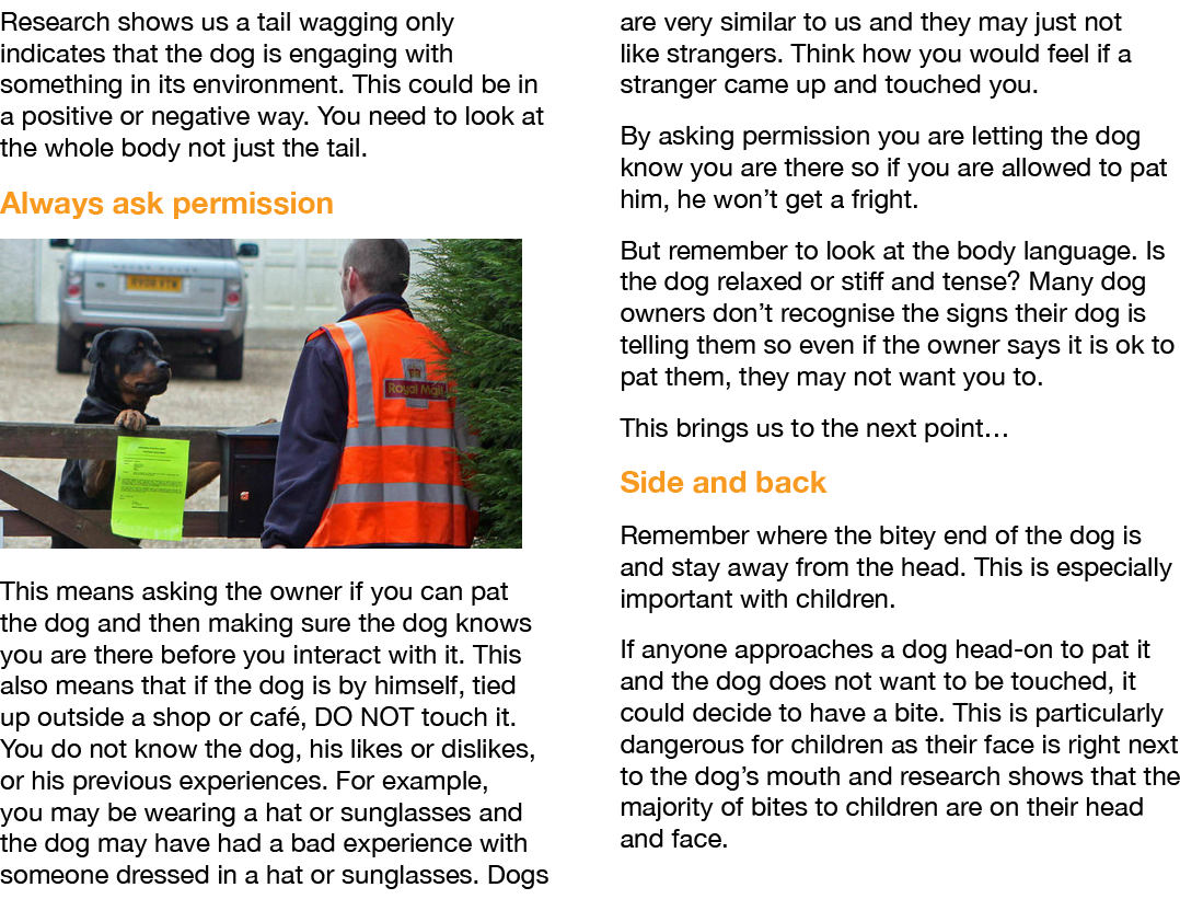 Research shows us a tail wagging only indicates that the dog is engaging with something in its environment. This coul...