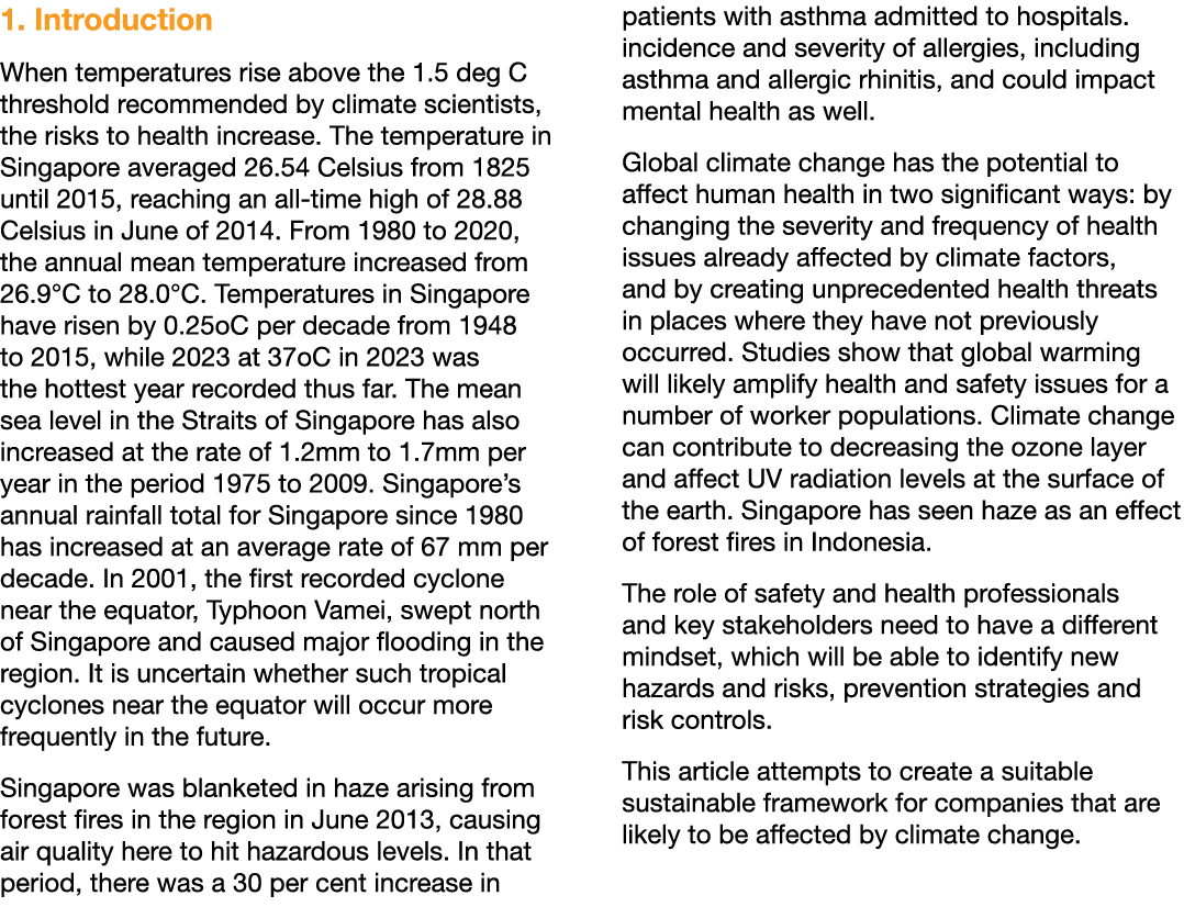 1. Introduction When temperatures rise above the 1.5 deg C threshold recommended by climate scientists, the risks to ...