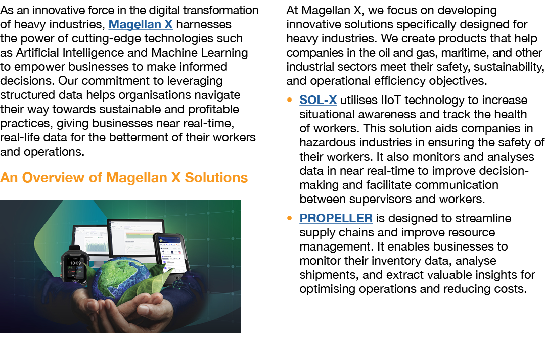 As an innovative force in the digital transformation of heavy industries, Magellan X harnesses the power of cutting e...