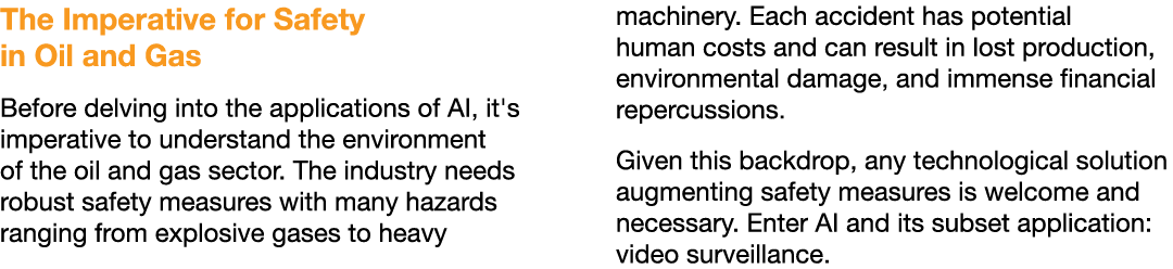 The Imperative for Safety in Oil and Gas Before delving into the applications of AI, it's imperative to understand th...