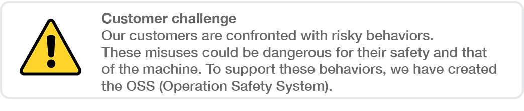 ￼Customer challenge Our customers are confronted with risky behaviors. These misuses could be dangerous for their saf...