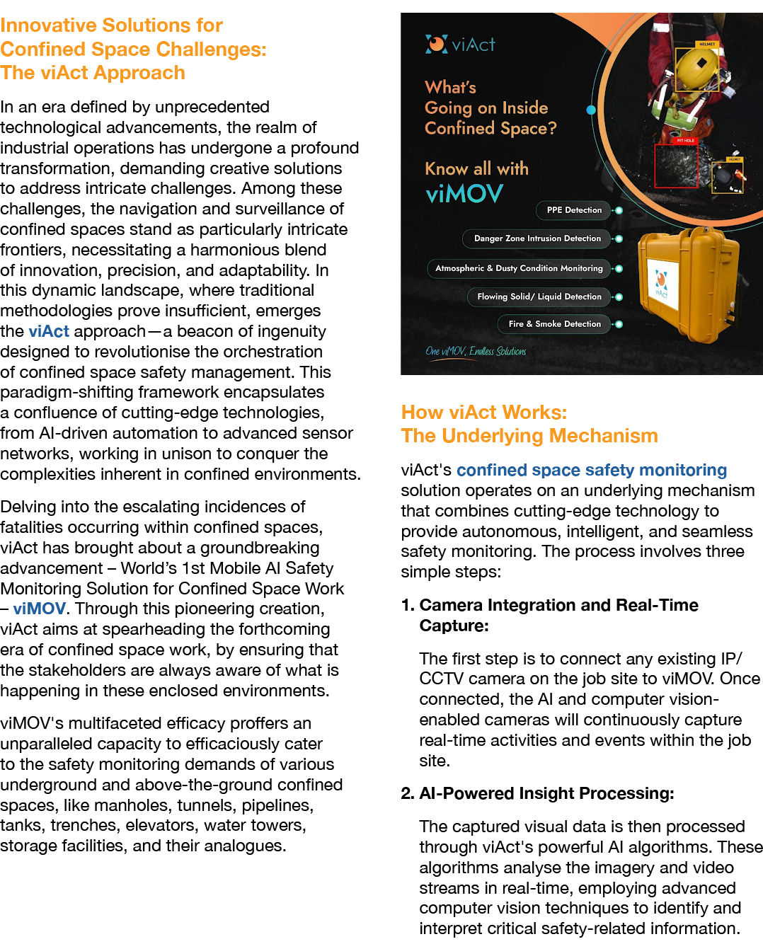 Innovative Solutions for Confined Space Challenges: The viAct Approach In an era defined by unprecedented technologic...