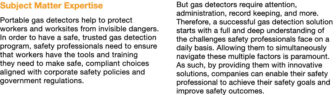 Subject Matter Expertise Portable gas detectors help to protect workers and worksites from invisible dangers. In orde...