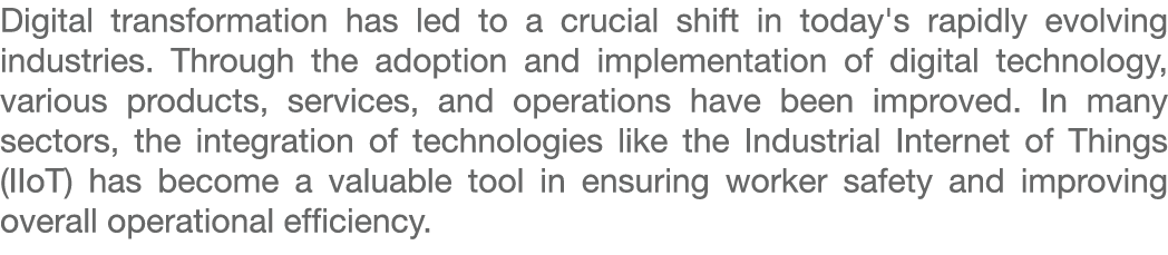 Digital transformation has led to a crucial shift in today's rapidly evolving industries. Through the adoption and im...