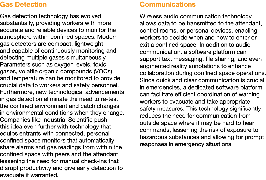 Gas Detection Gas detection technology has evolved substantially, providing workers with more accurate and reliable d...